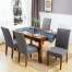 Husa scaun dining/bucatarie, din spandex, 48x48x62 culoare gri