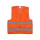 Vesta cu doua dungi reflectorizante, omologata European, culoare portocaliu