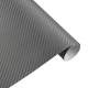 Folie Carbon 3D Gri antracit, 1x1,5m, Tehnologie de Eliminare a Bulelor de Aer