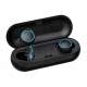 Casti Bluetooth cu Statie de Incarcare si Microfon, Raza de Actiune 10m, culoare Negru